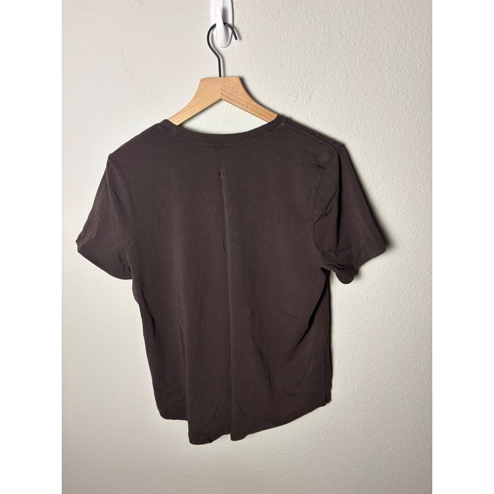 🩵Lululemon Love V-Neck T-Shirt Espresso Brown Size 10 LW3EPGS - Picture 4 of 4